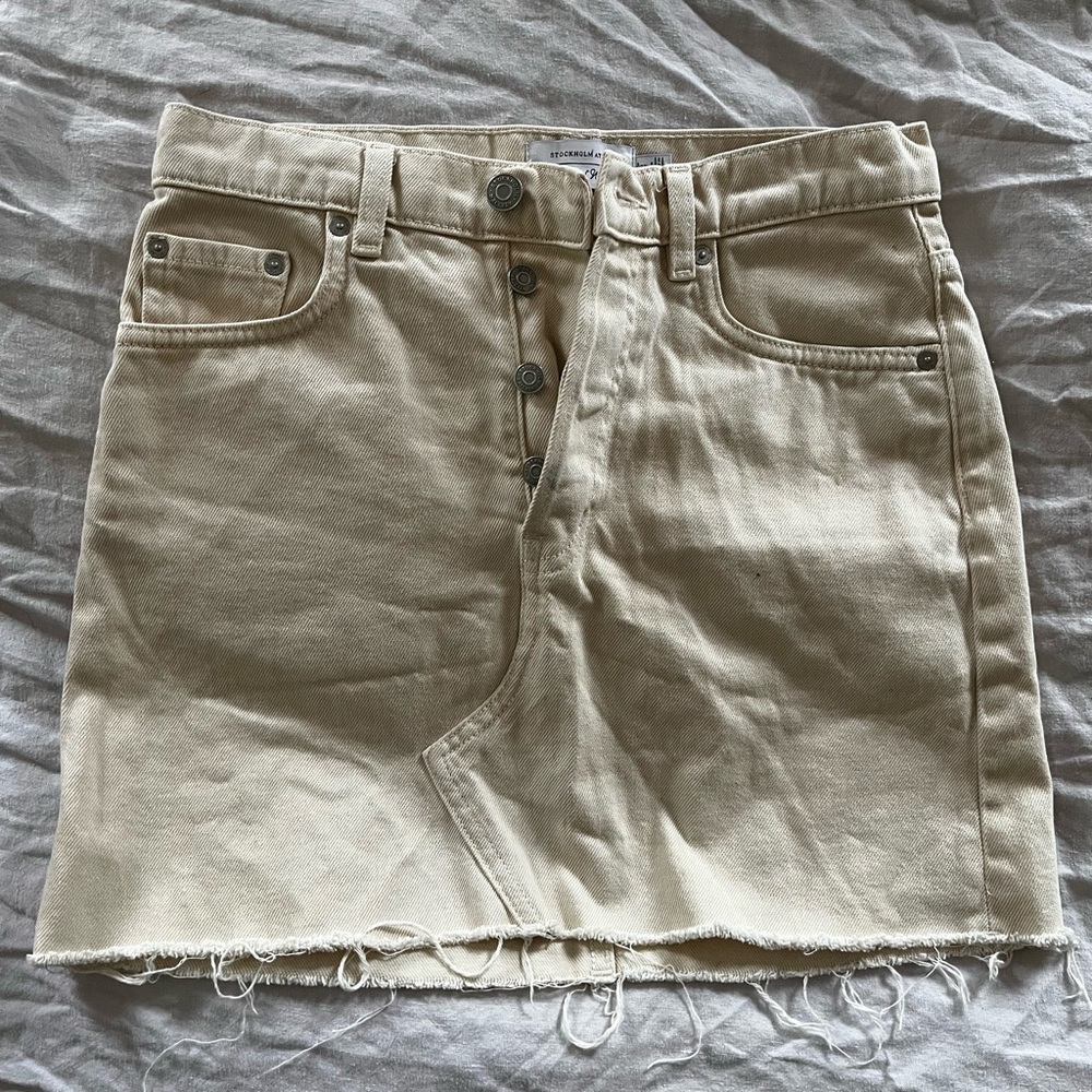 & Other Stories denim skirt - beige.